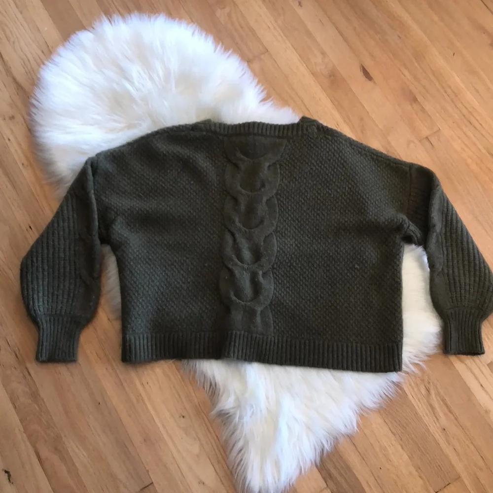 Vintage J Crew cable knit wool blend sweater